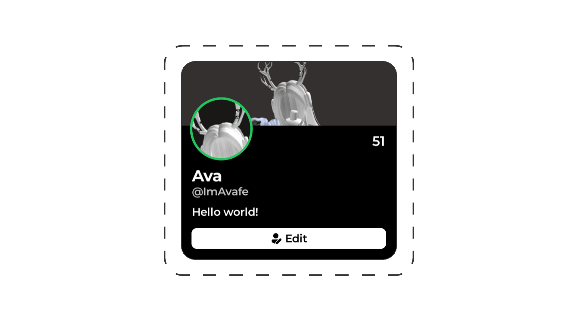 Profile menu