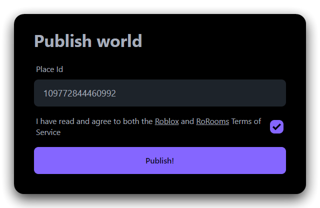 Publishing page